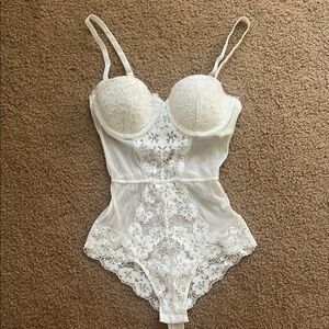 White Lace Bodysuit